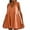 Orange, variant on WQQZJJ Women's Sleeveless V-Neck Dress, Solid Color Pleated Loose Dresses Summer Casual Straps Mini Dress