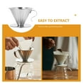 thumbnail image 2 of Stainless Steel Coffee Dripper Handheld Coffee Drip Filter Cup Tea Slag Funnel, 2 of 8