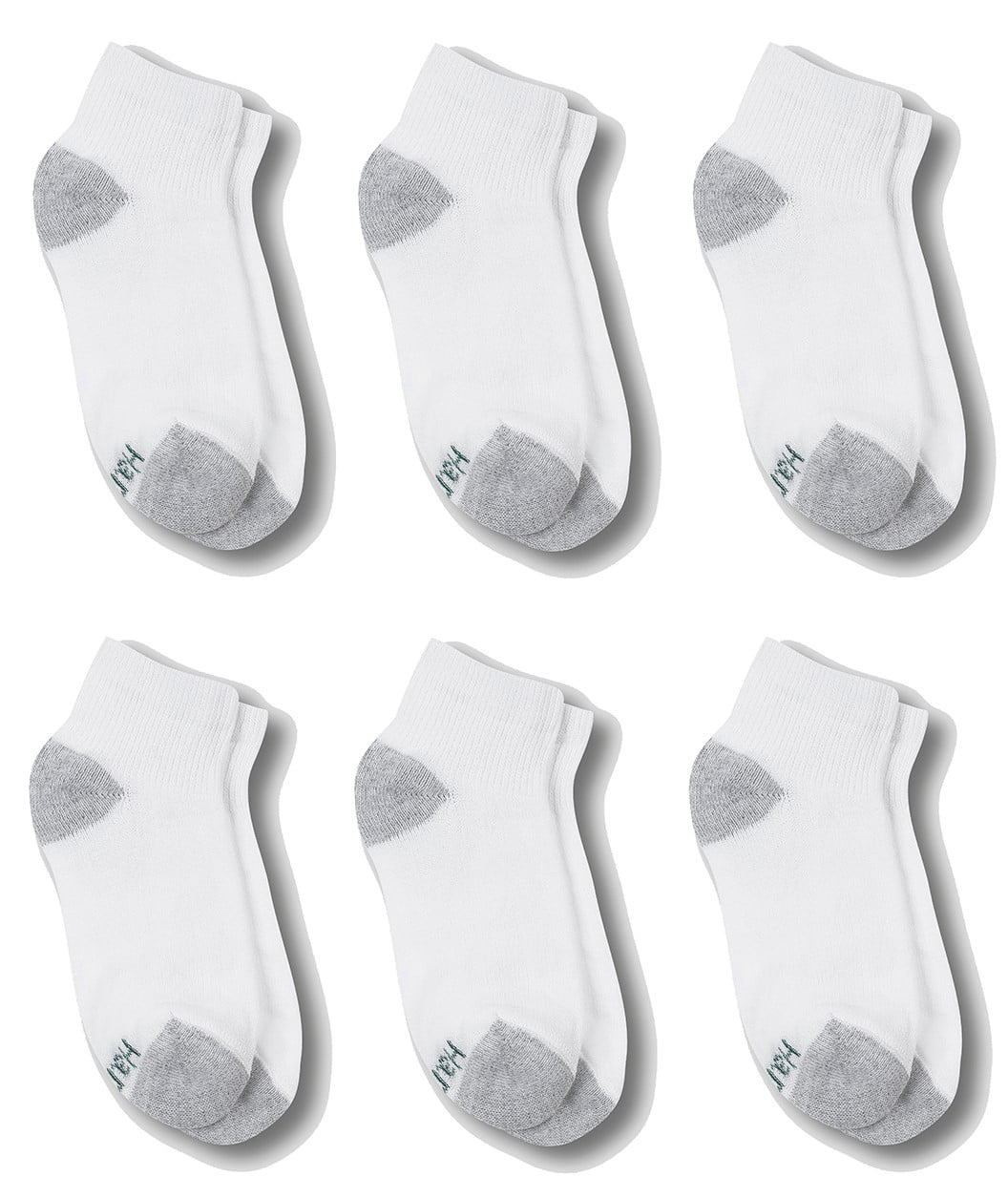Hanes Ankle Socks, 6 Pairs (Little Boys & Big Boys)