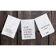 thumbnail image 2 of 30" White Decorative Thirsty Boy Towel – Fun List of People Print Design, 2 of 2