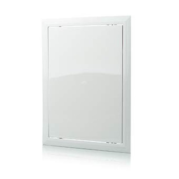 VENTS-US D 250X300 ABS (8-5/8" X 11-3/4" Opening Area) Plastic Access Panel for Drywall Used as an Electrical Panel Cover, Plumbing Access Door, Laundry Chute Door, or More in White
