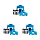 thumbnail image 5 of Copa de dirección de aleación de aluminio premium Vogacara compatible con ECX 1/12 Rc RGT 136100 azul, 5 of 6