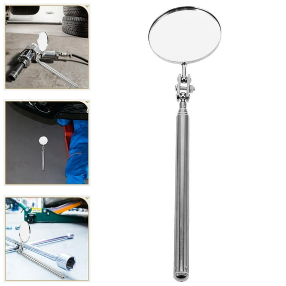 LABSERRON 1Pcs Telescoping Inspection Mirror for Mechanic Mirror 11.8x2in