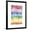 Black Frame, variant on Art.com Under the Rainbow I Art Print by Grace Popp, 12" x 16"