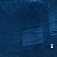 thumbnail image 3 of Olio 70 Inch Bean Bag- Round- Foam Filling- Velvet Upholstery- Navy Blue, 3 of 6