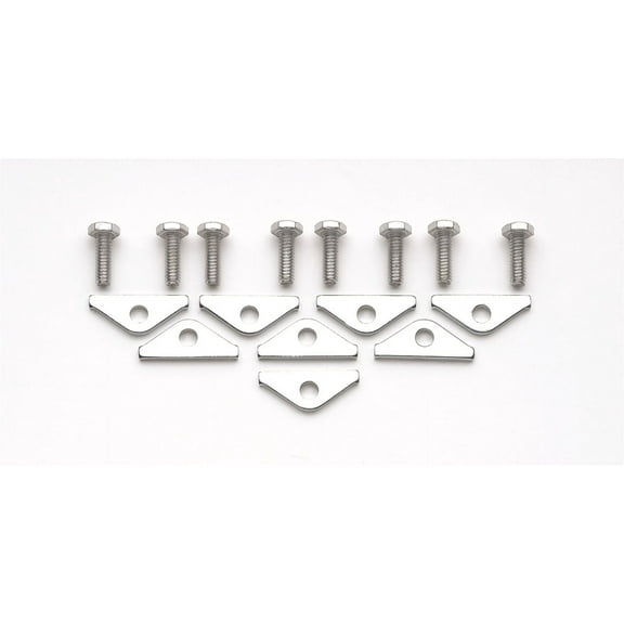 Mr. Gasket Co. 9887 MRG9887 V/C BOLTS & TABS SBC CHROME