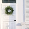 thumbnail image 2 of BOPORO 24" Norfolk Pine Wreath for Front Door, Artificial Christmas Wreath Faux Pine Green Wreath for Wall Windows Mantle Outdoor Outside Christmas Decoration, 2 of 6