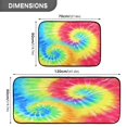 thumbnail image 3 of 2-Piece Kitchen Rugs Set Non-Slip Mats Carpet Floor for Kitchen, Bathroom (19.7"x27.6" & 19.7"x47.2") Tie-dyed Colorful Spiral Pattern, 3 of 7