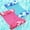 Pink and Blue Leaves and Flowers, variant on 2 Pack Pool Floats Foam Hammock for Adults Large Swim Noodles Bag Non Inflatable Floating Bag Lounge Chairs PVC Bean Quick-Drying Mesh Summer Beach Party (Pink and Blue,Leaves and Flowers)