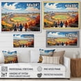 thumbnail image 4 of Designart "Track at the Stadium" Stadiums Floater Framed Canvas Print, 4 of 7