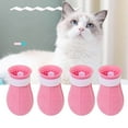 thumbnail image 5 of Dalazy 4 Pcs Protecteur de Griffe de Chat Anti-Peluches Anti-Rayures Ajustable Rose, 5 of 5