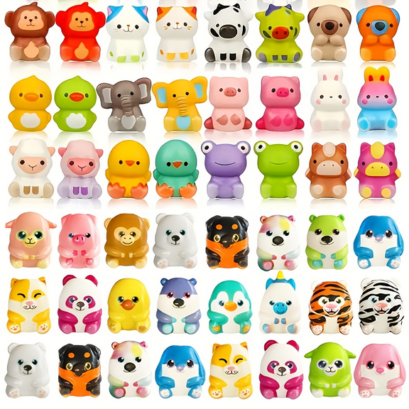 30PCS Squishy Toys, Animal Squishy Toys for Children Ages 3 , Assorted Colors & Styles, Party Favors, Classroom Prizes, Christmas Stocking Stuffer, Christmas Gift Bag Filler