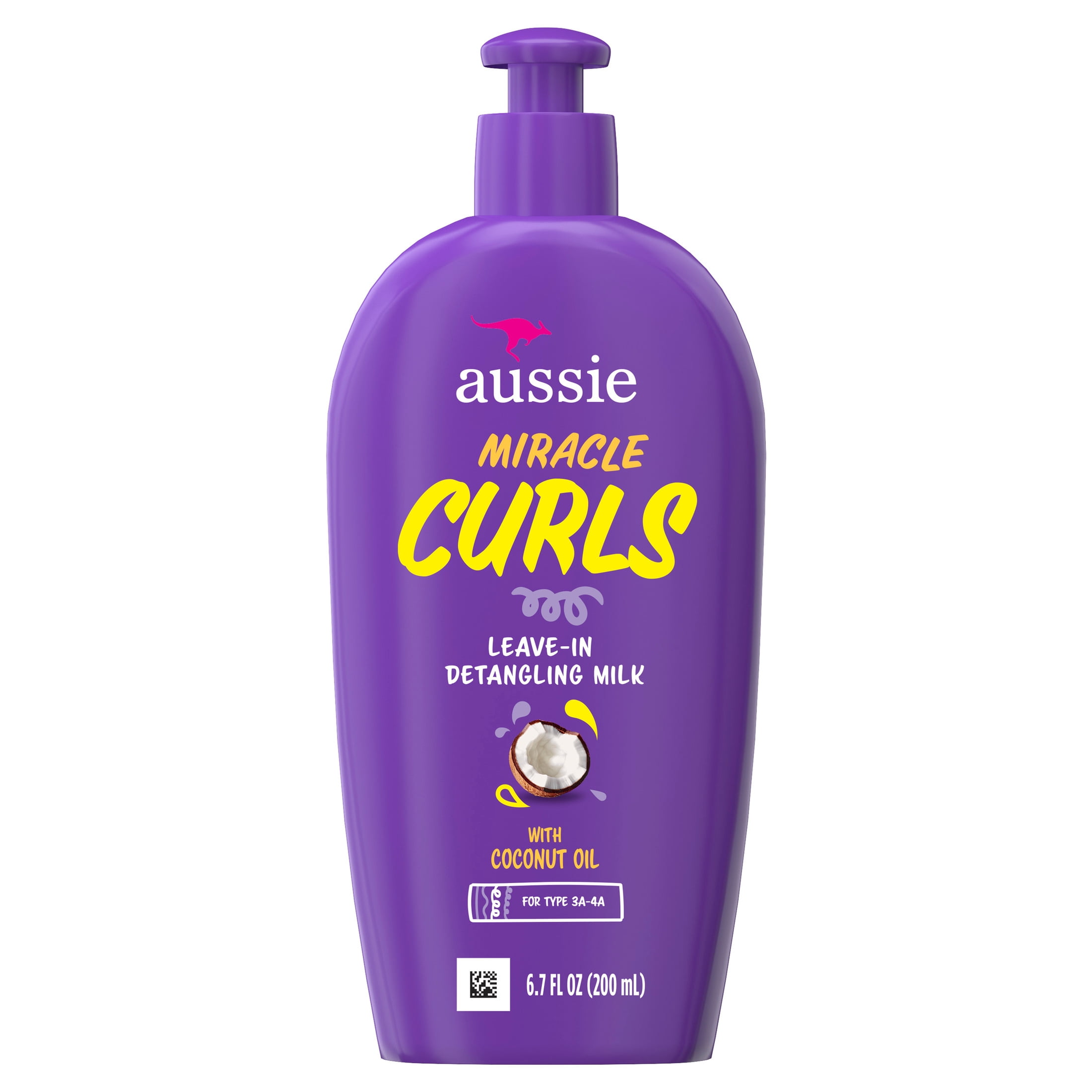 Aussie, Leave-in Detangler Milk, 6.7 fl oz, for Curly Hair Aussie, Leave-in Detangler Milk, 6.7 fl oz, for Curly Hair