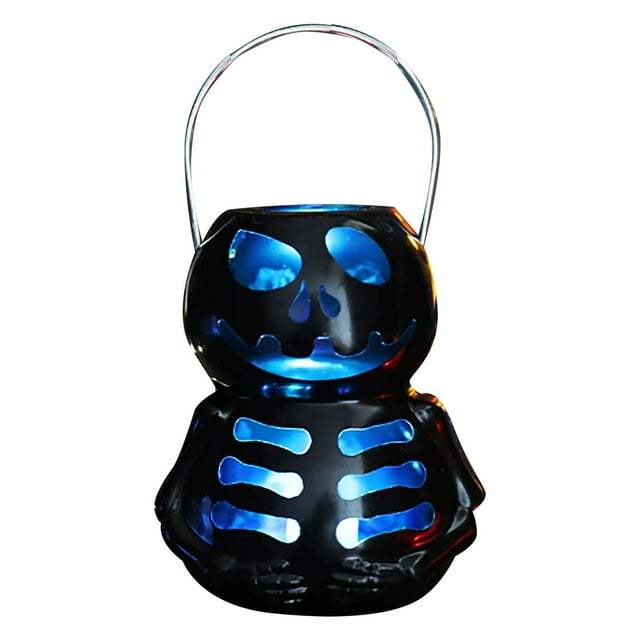 Halloween LED Candle Light - Handheld Desktop Ornament, Flameless, Battery-Powered, for Living Room, Bedroom
