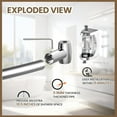 thumbnail image 5 of Silver Curved Shower Curtain Rod 42-78 In Adjustable Bowed Shower Rods Rounded Shower Curtain Rod Bathroom, Bathtub, Stall Rust proof, Premium Stainless Steel Need To Drill, 5 of 7