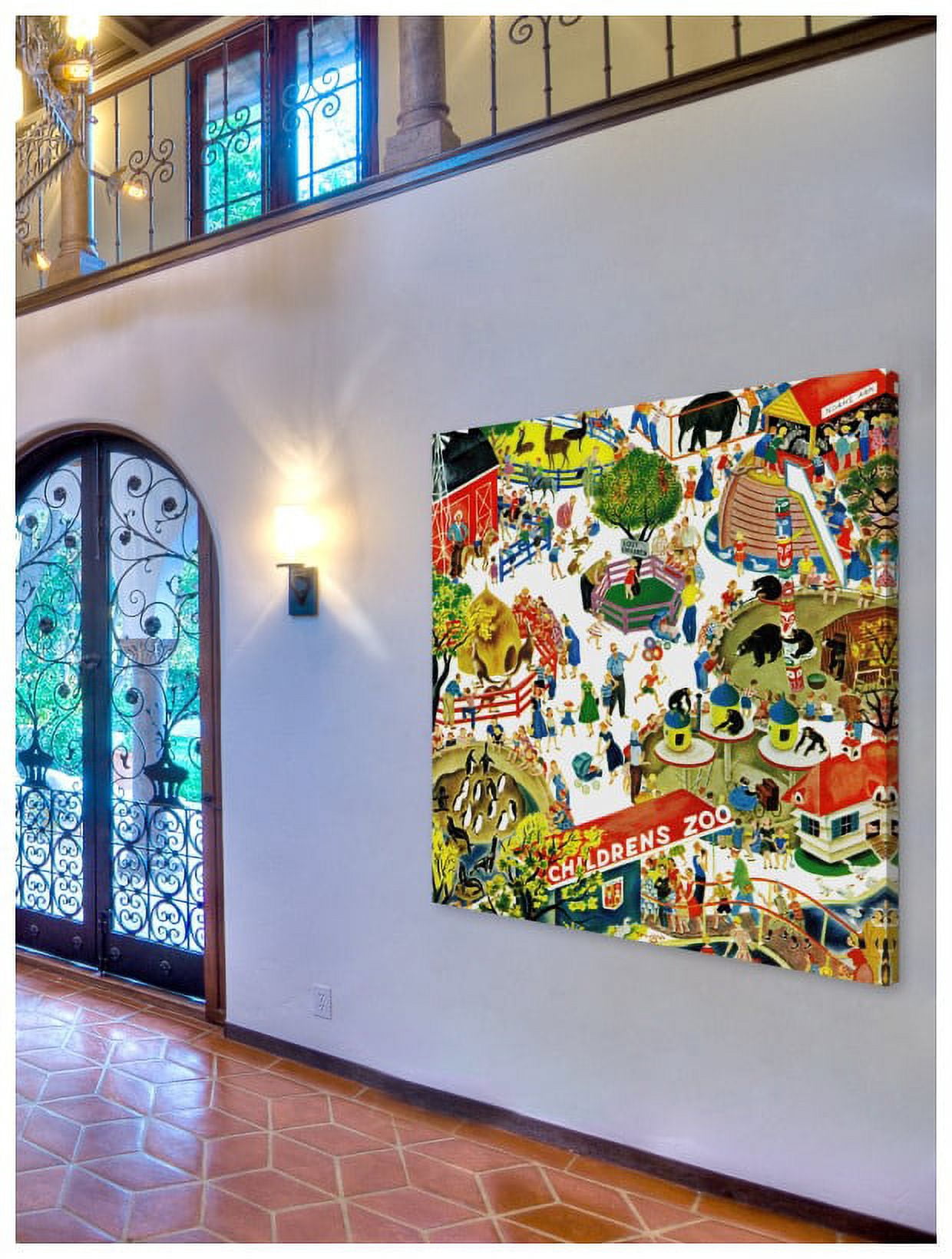 Marmont Hill "Children's Zoo" by Curtis Painting Print on Canvas