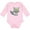 AD-Pink, variant on Inktastic Hipster Raccoon, Raccoon With Glasses, Flowers Boys or Girls Long Sleeve Baby Bodysuit