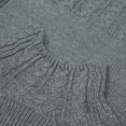 thumbnail image 5 of MSJUHEG Sweaters For Women Womens Sweaters Women' Turtle Neck Pullover Sweater Sweater Temperament C Ommuter Sweater Quarter Zip Pullover Women Grey Xxl, 5 of 7