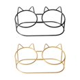 thumbnail image 2 of Cuencos retro para gatos con soporte elevado y protector de cuello, cuenco de cerámica doble elevado para mascotas, cuencos dobles para comida para perros y gatos, 2 of 4