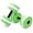 Green, variant on Aquatic Exercise Dumbbells - Set of 2 for Water Aerobics Fitness and Pool Exercises