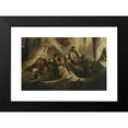thumbnail image 2 of Jacek Malczewski 14x11 Black Modern Framed Museum Art Print Titled - Sunday at the Mine (Rest at the Mine) (1882), 2 of 5