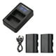 thumbnail image 1 of LP-E6 / E6N Kit de batería y cargador 2pcs 7.4V 2650mAh Batería + 1pc LED2-LPE6 Cargador de batería Abanopi Kit de cargador, 1 of 7