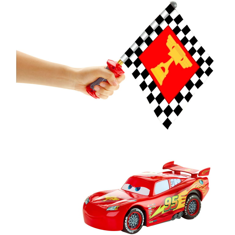 Personalized Lightning Mcqueen Racing Flag Cars Baseball Jersey