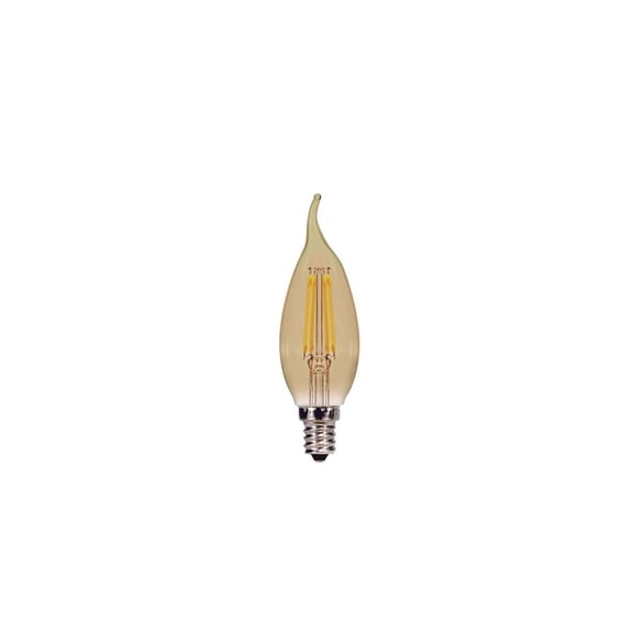 Satco 3.5w CA11 E12 LED 120v 2000K 300 lumens Vintage style filament lamps
