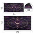thumbnail image 3 of Leather Keyboard and Mouse Desk Mat Office Desk Accessories Protective Office Desk Decor Desk Pad Mat for Gaming, Work from Home, Office Purple Mystical Pattern 23.6" x 47.2", 3 of 9