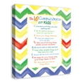thumbnail image 2 of Creative Products Kids Ten Commandments Chevron  20x24 Canvas Wall Art, 2 of 5