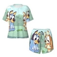 thumbnail image 4 of Lsque Bluey Women's Short-Sleeved Pajama Set - 2 Piece Soft and Lightweight Sleepwear Set-3X-Large, 4 of 9