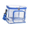 thumbnail image 2 of Bolsa de almacenamiento transparente, bolso de hombro informal portátil de PVC para juegos deportivos y citas, 2 of 8