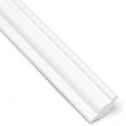 1 Pc Flexible PVC Peel and Stick Wall Trim, 3.28 Ft x 0.71 Inch Cuttable Quarter Round Molding for Covering Gaps Around Kitchen Sink, Backsplash and Wall Corners (White)