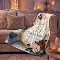 thumbnail image 6 of Blessed 50Th Golden Years Wedding, Cozy Botanical Garden Scene, Warm Flannel Blanket for Sunroom and Reading Nook, Garden Lovers Encouragement Gift, Artistic Home Decor, 6 of 9