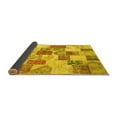 thumbnail image 2 of Ahgly Company Indoor Rectangle Patchwork Yellow Transitional Area Rugs, 4' x 6', 2 of 4