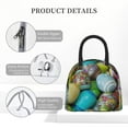 thumbnail image 4 of Yiaed Easter Egg1 Print Lunch Bag Adult Insulated Lunch Box, Leakproof Cooler Food Lunch Containers Reusable High Capacity Lunch Tote Bags-One Size, 4 of 6