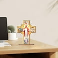 thumbnail image 4 of Diamond Art Painting Ornament, Crucifix Jesus Tabletop Decoration Special Shape Diamond Art for Home Decor Ornaments and Gifts, 4 of 7