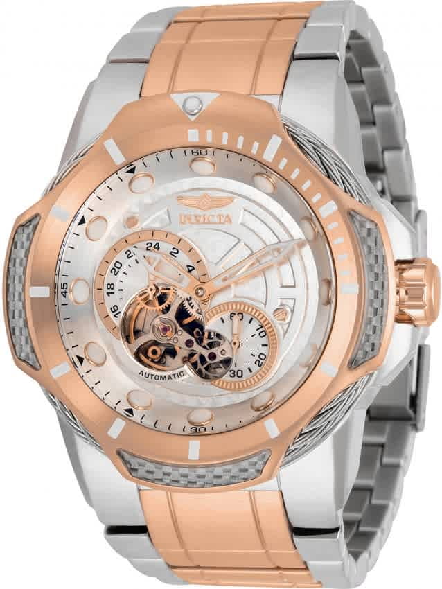 Invicta 31176 Mens Bolt Automatic Chronograph White Dial Watch