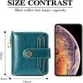 thumbnail image 3 of Cartera elegante para mujer, tarjetero de piel auténtica con protección RFID, diseño elegante y práctico bolsillo para monedas con cremallera, 3 of 6