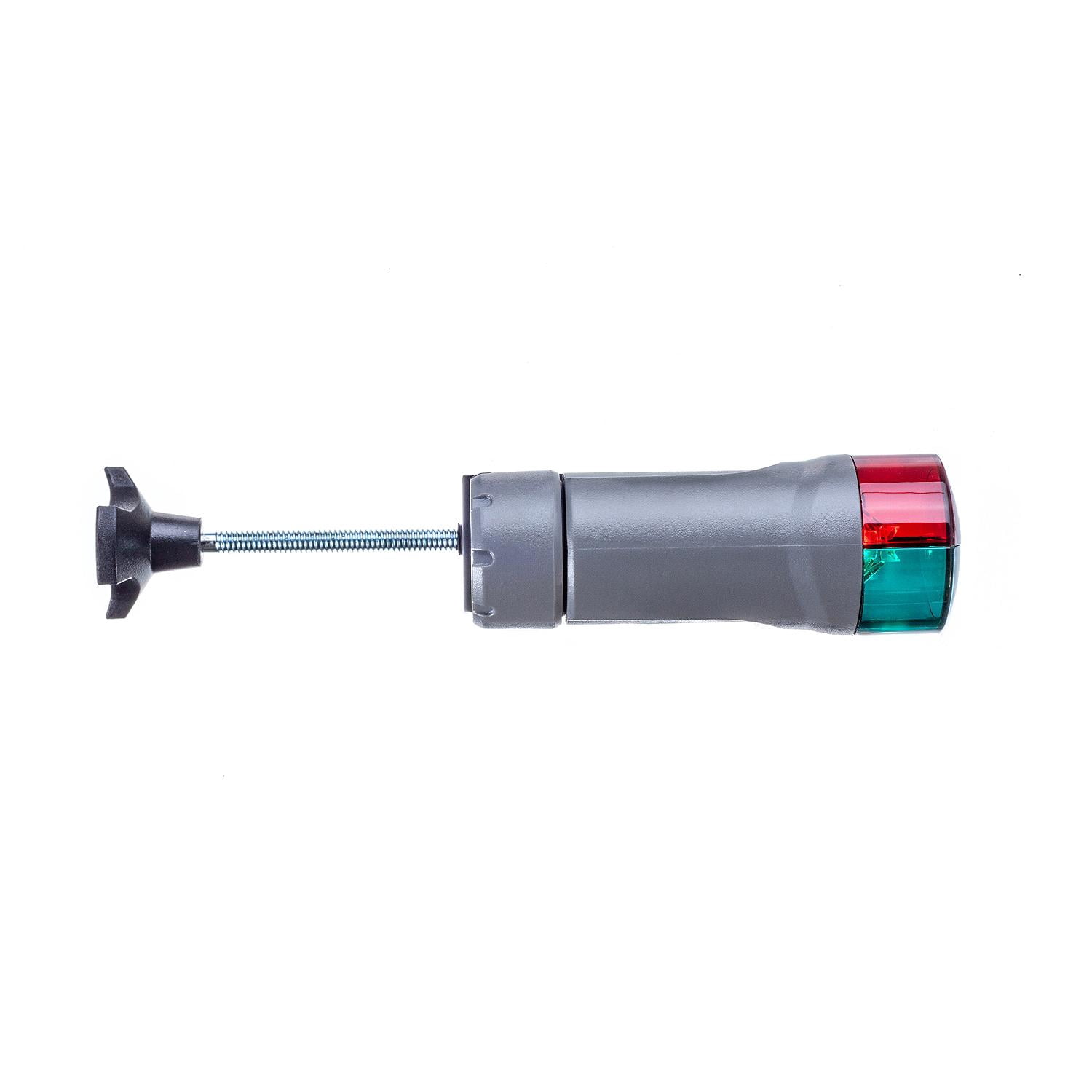 Attwood Gray Portable LED Navigation Light Kit with Telescoping C-Clamp Mount