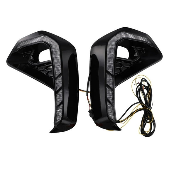 Front DRL Daytime Running Driving Light For Toyota Hilux 2024 2025 Fog Lamps With Turn Signals ,White Yellow