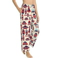 thumbnail image 2 of Fotbe Rocket Pattern Women's Pajama Pants,Sleepwear Pants,Pj Bottoms Drawstring And Pockets-Large, 2 of 9