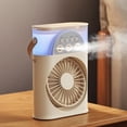 thumbnail image 2 of Mini Enfriador de Aire USB, Pequeño Aire Acondicionado, Ventilador de 3 Orificios, Multifunción, Refrigeración por Agua, Portátil, para Dormitorio Artefacto B, 2 of 8