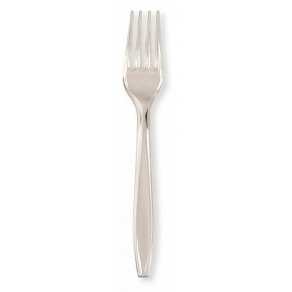 Premium 24 Count Plastic Forks - Clear