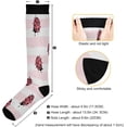 thumbnail image 3 of Coolnut 1 Pack Cute Ladybug Compression Socks for Women Men Knee High Stocking for Running,Athletic,Medical, 3 of 6