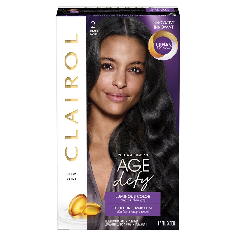 Clairol Age Defy Expert Collection Permanent Hair Color 2 Black, 1