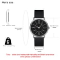 thumbnail image 2 of Resicozy Quartz Watches for Women Casual Round/Square Dial Watches with Silicone Strap 2026 Black with White Face Big, 2 of 3
