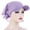 Light Purple, variant on SPRING PARK Summer Women Turban Hat Flower Headwrap Turban Cap Wide Brim Headwear Outdoor Hat