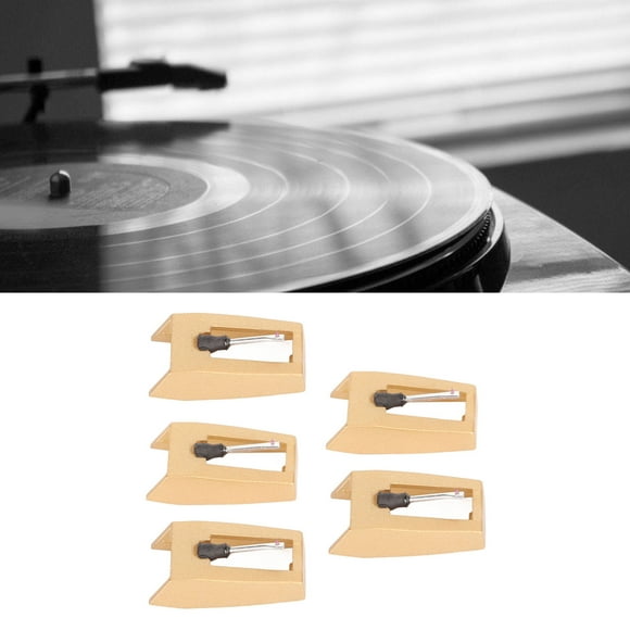 Turntable Record Needle, Record Player Needle Precise Tracking 5pcs for Phonograph
