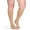 Beige, variant on Sigvaris Specialty 552 Secure Unisex 20-30 Open Toe Knee High Compression Stockings w/Silicone Band Black L3 Short Full